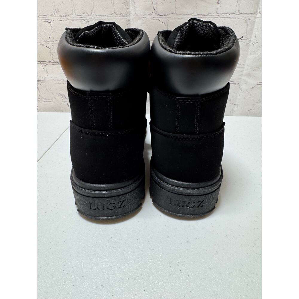Lugz Warsaw Black Boots Men’s Size 10 D Lace-Up Work Boots NEW With Box - Picture 4 of 8